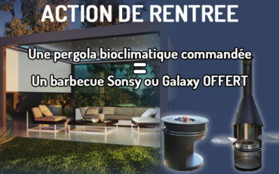 Action de Rentrée: Pergolas Bioclimatiques