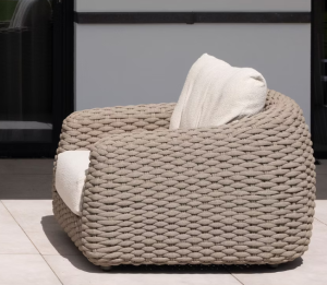 Fauteuil individuel extérieur 4seasons en cordage